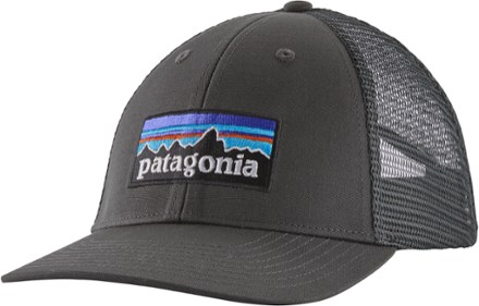 mens Black patagonia trucker hat Mesh Back Adjustable Flawed Distressed