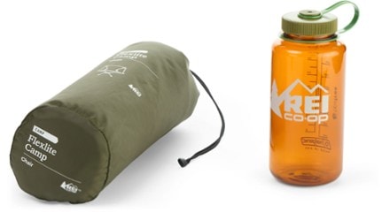 REI Co-op Flexlite Camp Chair 32 fl oz. water bottle not included