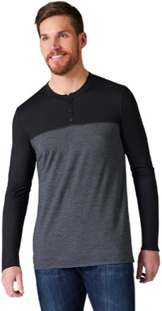 Smartwool Long-Sleeve Colorblock Henley Shirt - Men's 1