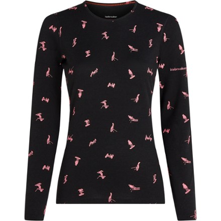 Icebreaker Merino 200 Oasis Long-Sleeve Crewe Snow Day Base Layer Top - Women's 0