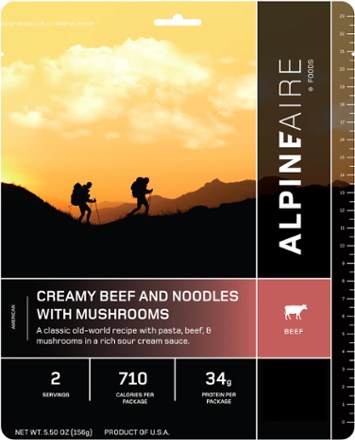 AlpineAire Foods Creamy Beef and Noodles with Mushrooms - 2 Servings 0