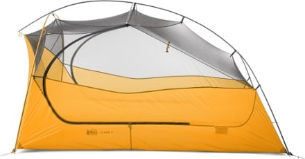 REI Co-op Flash 3 Tent Front view (Stratus Blue)