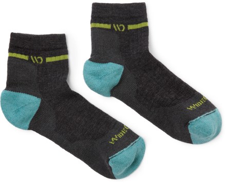 Wide Open Single Stripe Cushioned Quarter Socks - Women's 2