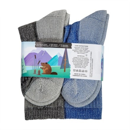 Hot Chillys Youth Wool Trail Socks - 4 Pairs - Kids' 3