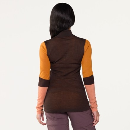 Smartwool Intraknit Thermal Merino Colorblock Quarter-Zip Base Layer Top - Women's 4