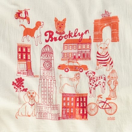 Claudia Pearson Brooklyn Dogs Tea Towel 1