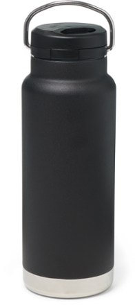 Klean Kanteen TKWide Recycled Insulated Water Bottle with Twist Cap - 32 fl. oz. Back view (Black)