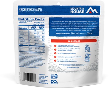 Mountain House Chicken Tikka Masala - 2 Servings 2