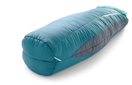 NEMO Forte 20 Endless Promise Sleeping Bag - Women's 3/4 foot view (Abyss/Hazy Aqua)