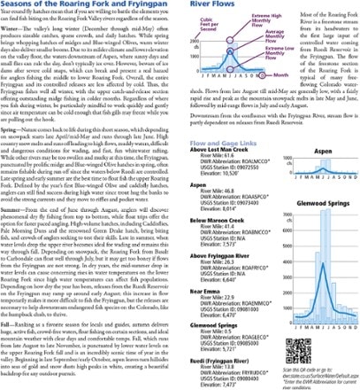 National Geographic Roaring Fork and Fryingpan Rivers Fishing and River Recreation Map Guide 2