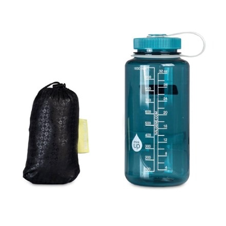 NEMO Fillo Elite Wide Ultralight Backpacking Pillow  Water bottle not included