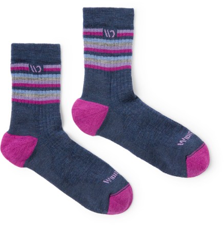 Wide Open Multi Stripe Cushioned Micro Crew Socks - Women's 2