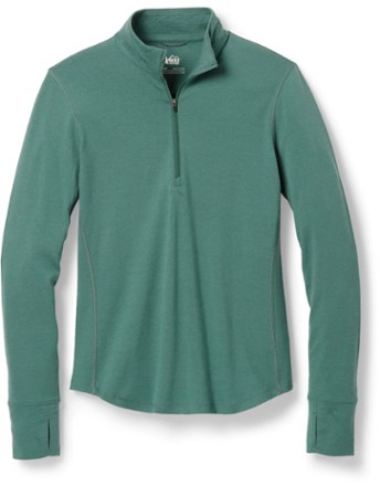 REI Co-op Women's Heavyweight Merino Base Layer Half-Zip Top