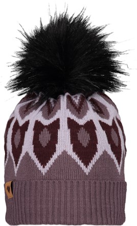 Obermeyer Fair Isle Fax Fur Pom Beanie - Womens