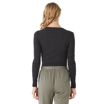 Threads 4 Thought Guadalupe Luxe Rib Long-Sleeve Crop T-Shirt - Women's 1