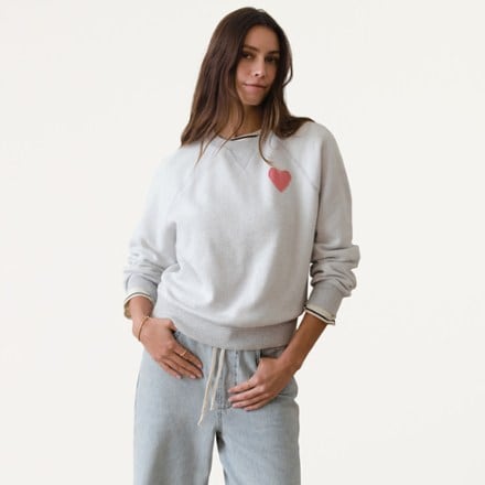 Marine Layer Cloud 9 Fleece Reversible Crewneck Sweatshirt - Women's 0