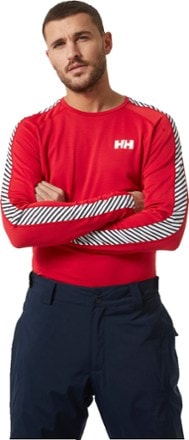 Helly Hansen LIFA Active Stripe Crew Base Layer Top - Men's 1