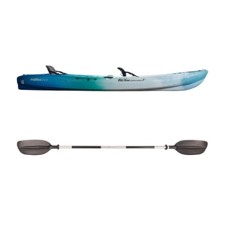 Old Town Ocean Kayak Malibu Two XL Sit-On-Top Kayak with Paddle 1