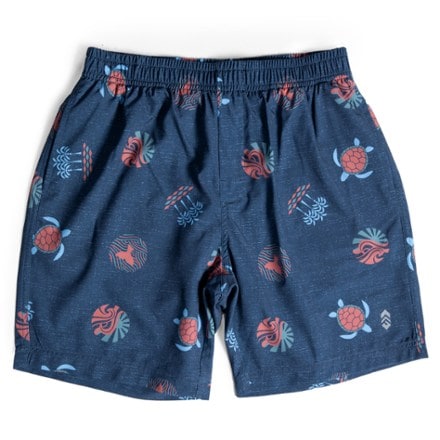 Free Country Full Elastic Waist Swim Shorts - Boys' 0