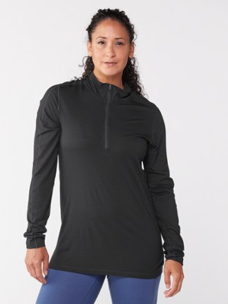 REI Co-op Merino 185 Long-Sleeve Half-Zip Base Layer Top - Women's 1