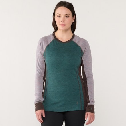 Smartwool Classic Thermal Merino Colorblock Crew Base Layer Top - Women's 1