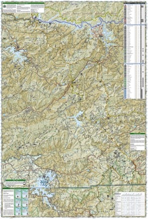 National Geographic Fontana and Hiwassee Trail Map 1