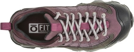 Oboz Firebrand II Low Waterproof Hiking Shoes - Women's Top view (Lilac)