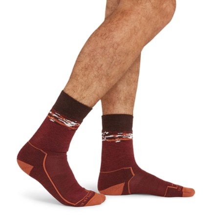 Icebreaker Hike+ Medium Crew Sedimentary Socks - Men's 1