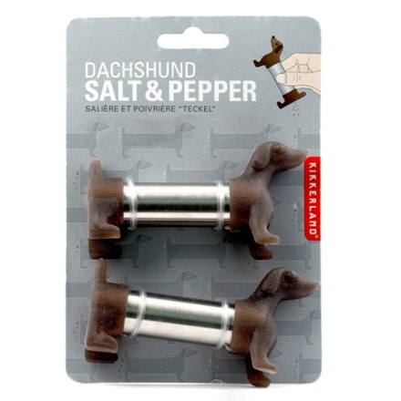 Kikkerland Dachshund Salt & Pepper Shakers 0