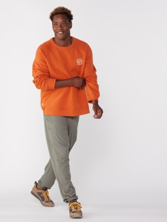 Orange sweatshirt outlet mens