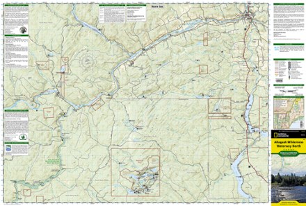 National Geographic Allagash Wilderness Waterway North Map 1