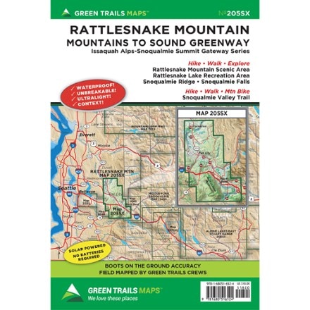 Green Trails Map 205SX - Rattlesnake Mountain 0