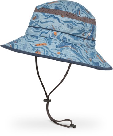 Boys Orange & Green Crocodile Keppi Sun Hat (6mths-6yrs) - Matalan