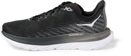 HOKA Mach 5 Road-Running Shoes - Women's Left view (Black/Castlerock)