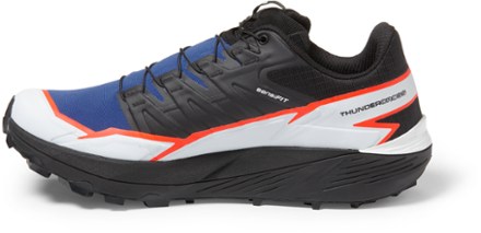 Thundercross Trail-Running Shoes - Men's [Left view (Surf The Web/Black/Fiery Coral)]