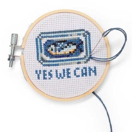 Kikkerland Sardine Mini Cross-Stitch Embroidery Kit 3