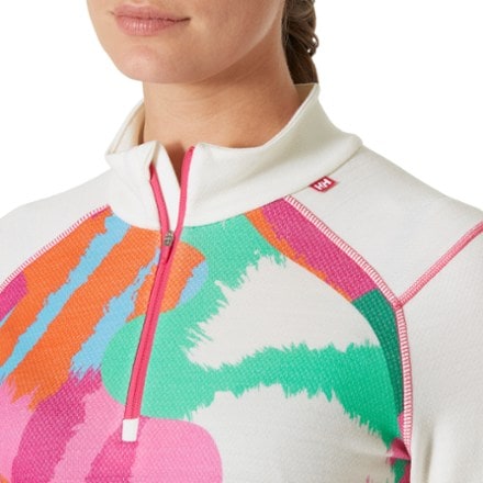 Helly Hansen LIFA Merino Midweight 2-in-1 Graphic Half-Zip Base Layer Top - Women's 4