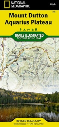 National Geographic Paunsaugunt Plateau, Mount Dutton & Bryce Canyon Topographic Map 0