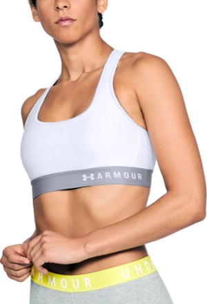 white cross back sports bra