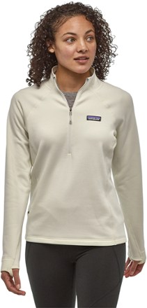 zip fleece pullover women's