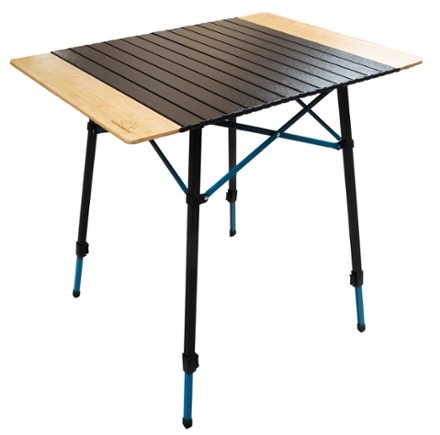 Mountain Summit Gear Hybrid Aluminum Roll-Top Table with Bamboo Extensions 0