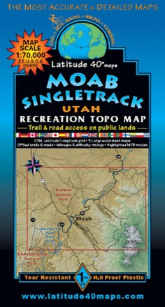 Moab Singletrack Utah Recreation Map - 2nd Edition