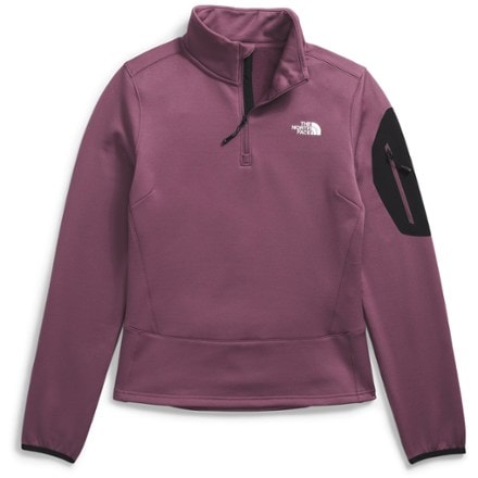 The North Face Mistyescape 1 4 Zip Fleece Women s Midnight Mauve TNF Black L