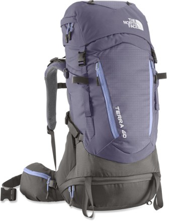 lavender north face backpack