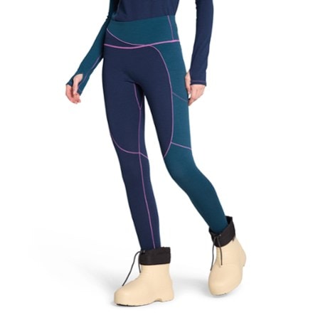 SENIQ Wool Sculpt Merino Base Layer Leggings - Women's 2