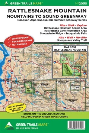 Green Trails Map 205S - Rattlesnake Mountain 0