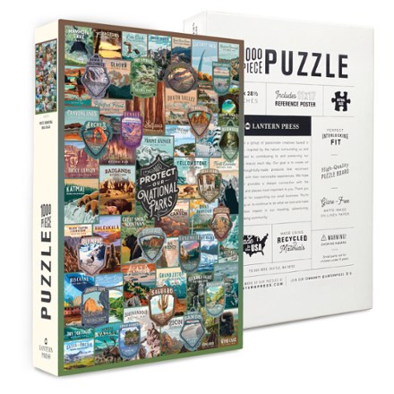 Lantern Press Protect Our National Parks Collage Puzzle - 1,000 Piece 1