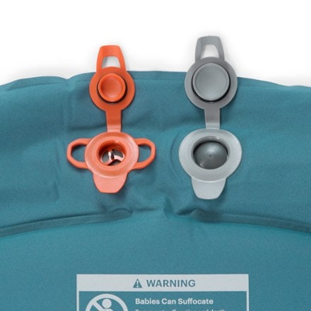 REI Co-op AirRail Self-Inflating Sleeping Pad Air valves