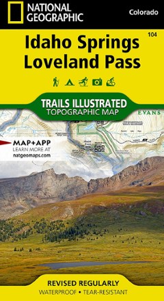 National Geographic Idaho Springs/Georgetown/Loveland Pass Trail Map 0