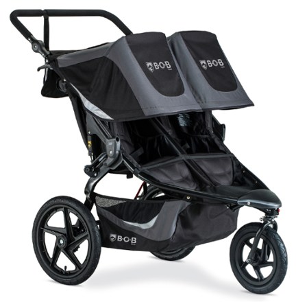 black jogging stroller